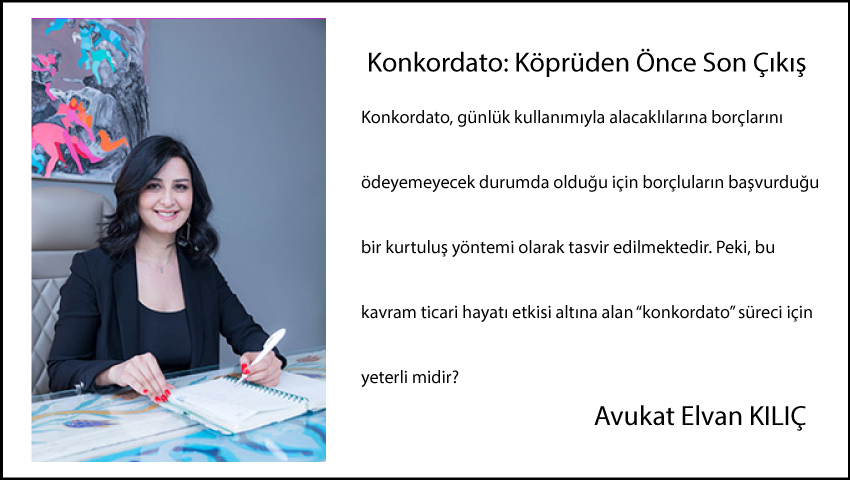 Last exit before the bridge: Concordat Lawyer Elvan Kılıç wrote a